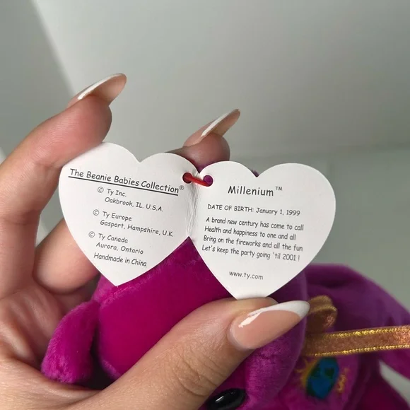 TY Beanie Baby Millennium Bear & TY Teenie Baby Millennium - Picture 3 of 10